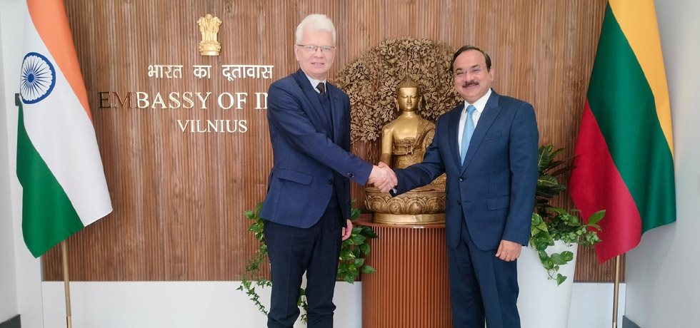Ambassador Devesh Uttam met Mr. Ricardas Degutis